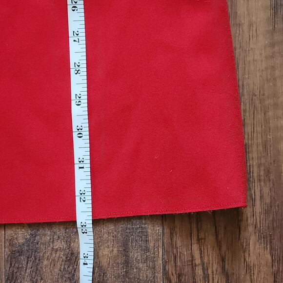 MSGM Womens Mini Dress EU 42 US 10 Red Sleeveless Sheath Cascade Ruffle - Picture 14 of 14